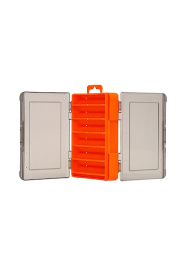 Springsun Çift Taraflı Mini Olta Kutusu - Yeşil/turuncu/mavi/sarı, 140x100x30mm