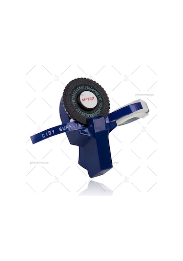 Motex Mavi-3D Kabartma Yazı Yazma ve Etiketleme Makinası +1 Siyah Şerit