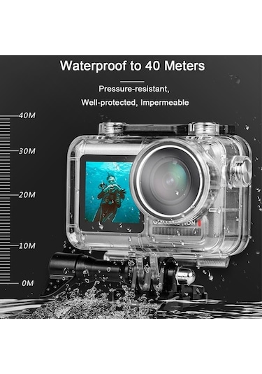 Bloomnest Agdy35 Su Geçirmez Kılıf Djı Osmo Action İçin Dalış Koruyucu Kasa Aksesuarı Altın