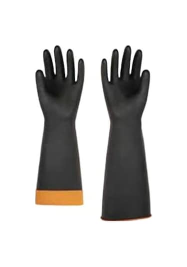 Bay-el Kokusuz Pütürlü Uzun Kauçuk Asit Eldiveni 45cm Xl El450