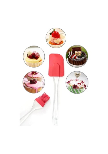 Periboia 2 Li Set Silikon Pasta - Börek - Poğaça Yağ Fırçası Ve S