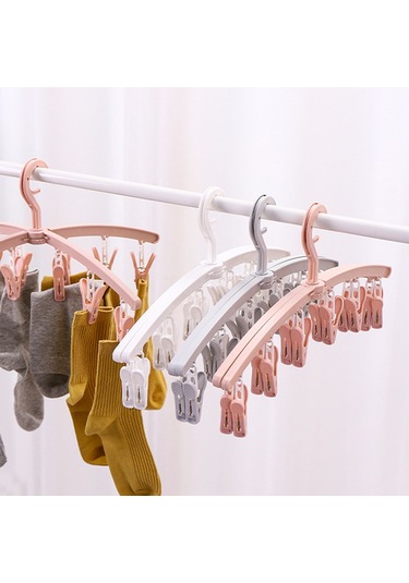 Çorap, İç Çamaşırı, Bebek Kıyafetleri, Havlu Kurutmak İçin 12 Klipsli Katlanabilir Kurutma Rafı, Döndürülebilir Çorap Kurutma Rafı Diğer