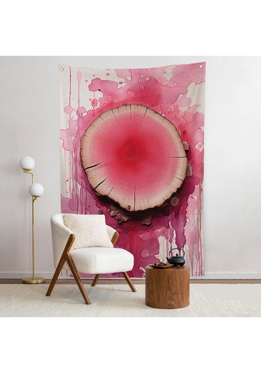 Keşilmiş Kanlı Ağaç Duvar Örtüsü-7653