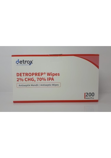Detroprep Wipes 2%chg, 70% Ipa Antiseptik Mendil 200 Adet