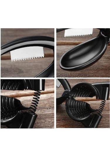 2'li Açıcı Klips 1 Çok Fonksiyonlu Kestane Ceviz Fındık Kırıcı Pense Sheller Siyah