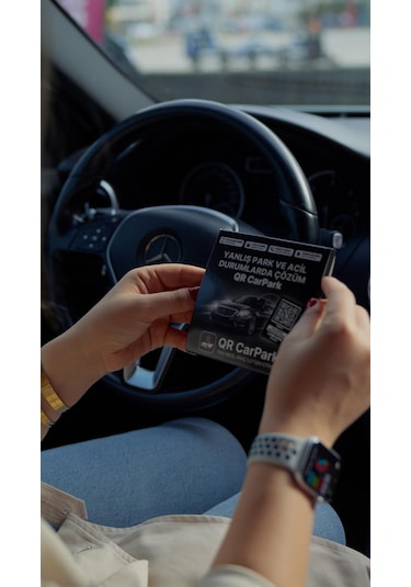 Qr Car Park-uyarı -kontrol Araç İletişim Etiketi