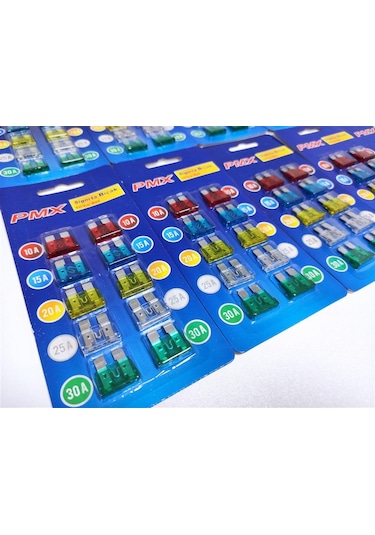 Pmx 10.Lu Paket Yassı Bıçak Sigorta 10.Lu