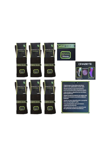 Şirin Erkek Bambu Diyabet Şeker Çorabı 8100 - 12 Adet 001