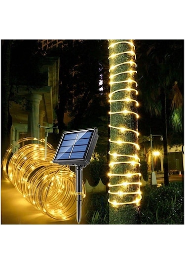 Güneş Enerjili Hortum Led Işık - 10 Metre