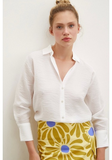 Never More Desenli Şort Etek Sarı