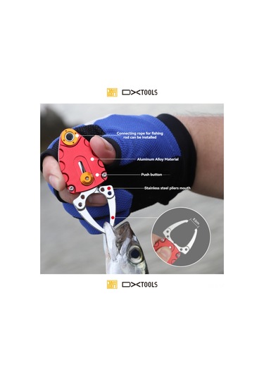Mufunye Uçak Alüminyum Mini Balık Tutucu Ve Maket Tırmık Seti - Kırmızı Tutucu + Mavi Tırmık - 3 Kg Yüke Dayanıklı Balıkçılık Aletleri