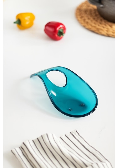 Akrilik Aquamarin Tezgah Üstü Kirli Kaşıklık & Kepçe Altlığı