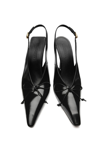Jacquemus Yüksek Topuklu Slingback Ayakkabı Siyah