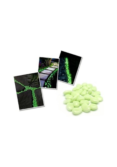 Fosforlu Çakıl Taşları (50 Adet) Yeşil