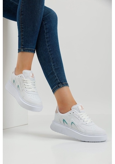 Devida Diana Serisi Kadın Spor Ayakkabı Beyaz - Pudra