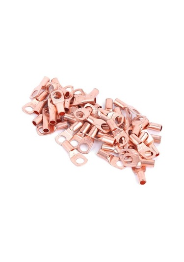 Novahub 50 Adet Sc6-6 Bakır Pabuç Terminali, Soğuk Preslenmiş Kıvrım Konnektörler, İnvertör Ve Akü Uygulamaları İçin