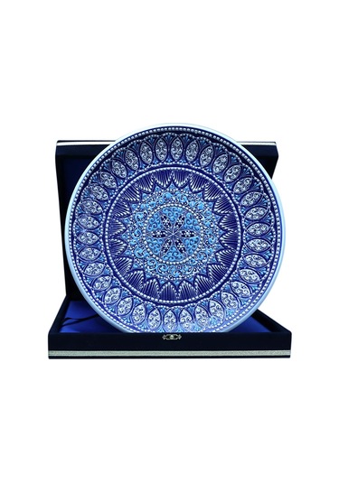 E38 El İşçiliği Çini Tabak - 30 Cm - 6521