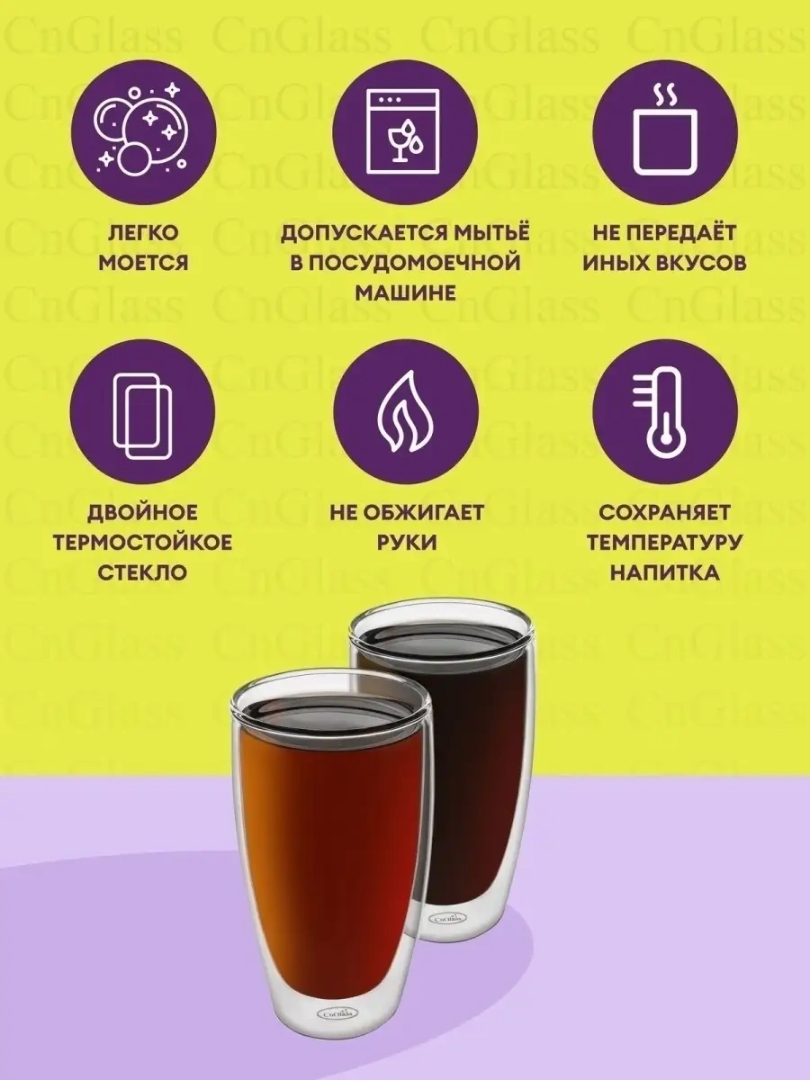 Cnglass Latte Ve Çay İçin 400 Ml 2 Adet Kapaklı Bardak 22019689 Beyaz