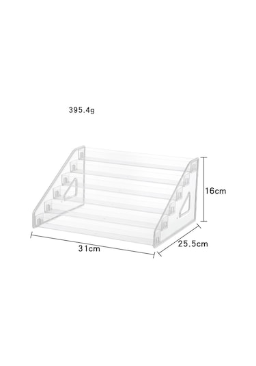 Suntek Oje Organizatör Raf Vitrin Tezgah Üstü Banyo 6 Katlı Çok Renkli