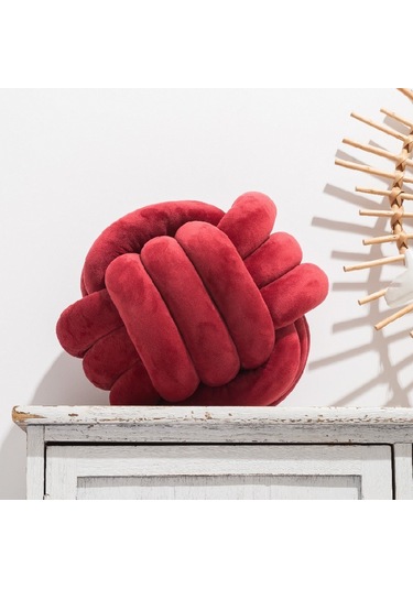 Tek Renkli Yastık, Üçlü İp Kristal Tüylü 35cm-16 Ekru