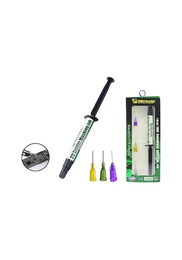 Mechanic G10 Uv Lehim Maskesi Uv Solder Masking Ink 3cc Yeşil
