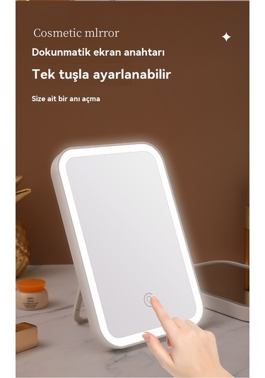 Aurora Led Makyaj Aynasıkatlandır Beyaz