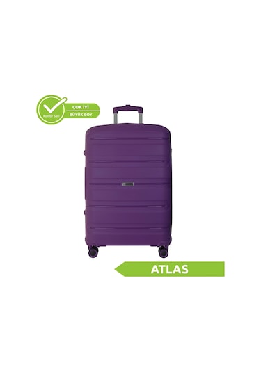 Vegmann Polipropilen Pp Atlas Violet Büyük Boy Valiz Violet