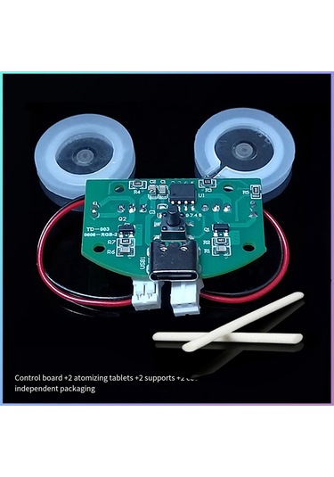 Anjiexun Çift Sprey Nemlendirici Atomizer Modülü Çift Sprey Kontrol Kartı, Set A