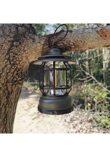 Tenfowee Siyah磨砂led Cob Feneri - Ipx4 Su Geçirmez Kamp Çadır Işığı, 2 Aydınlatma Modu, 3xaa Pil Gerekli Pil Yok Siyah