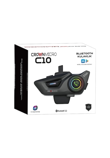 Crown Micro C10 Motosiklet Bluetooth İnterkom Seti
