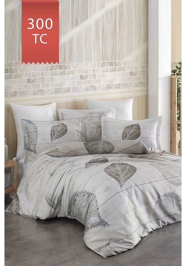 Varol Royal Saten 300tc Nevresim Takımı Çift Nevresimli Family Size - Folia Çok Renkli