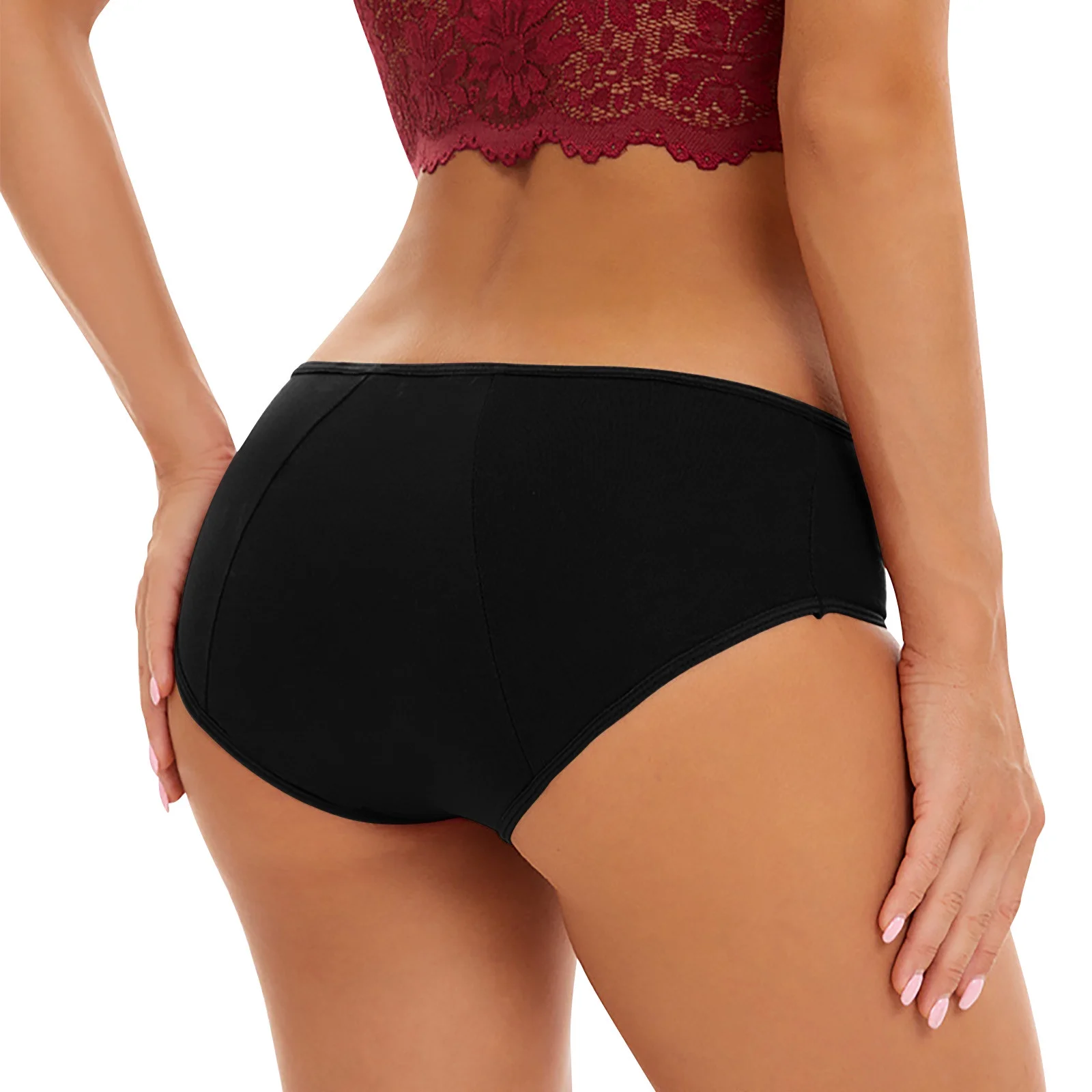 Kadın Siyah Maxi Bato Külot 3'lü Paket 246-3s Siyah