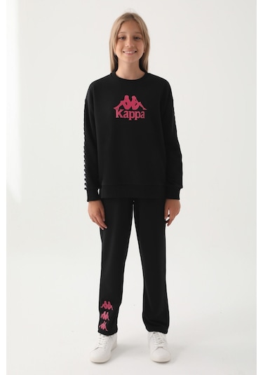 Kappa Kız Çocuk Siyah Sweatshirt 5274-41917 Siyah