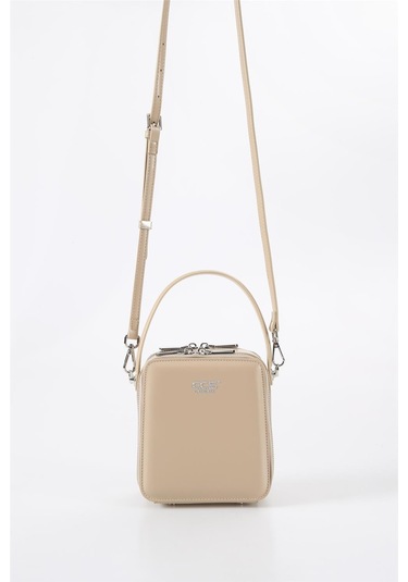 Ççs 17561 Kadın Omuz Askılı El Çantası-bej Bej