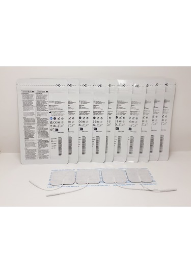 Tens Elektrod Pedi 5x5 Cm Kablolu 4lü Paket 10 Adet