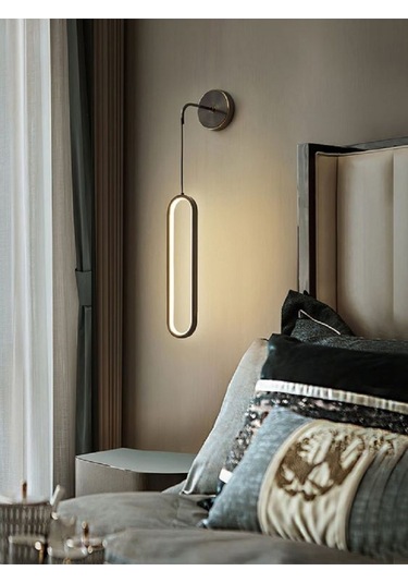 Mavrovo / Aplik / 80 Cm / 3 Renk Işık / Antrasit Gövde / Elips Antrasit