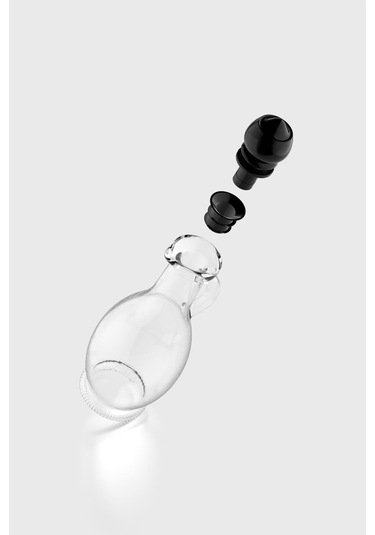 Renga Kibele 250 Ml Siyah Kapaklı Cam Yağlık 151024 Siyah