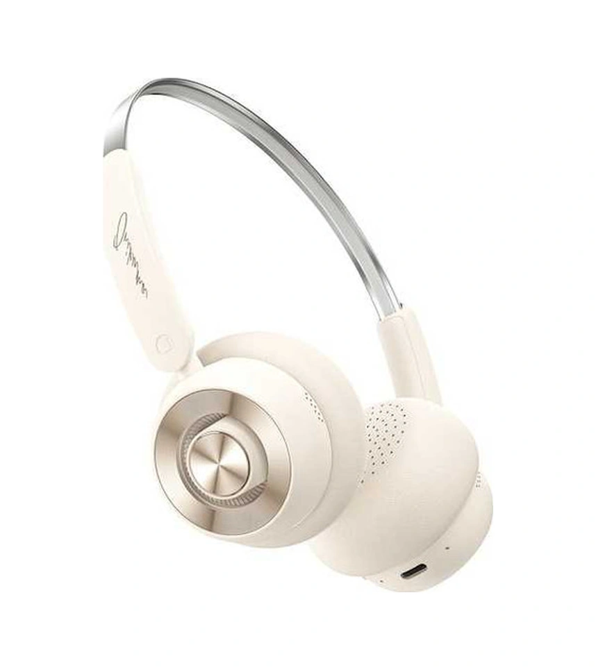 Fortunelane Onıkuma Gt820 Kafaüstü Kulaklık: Hafif, Gürültü Engelleme, Stereo Ses, 32mm Sürücü, Otomatik Bant, Bej