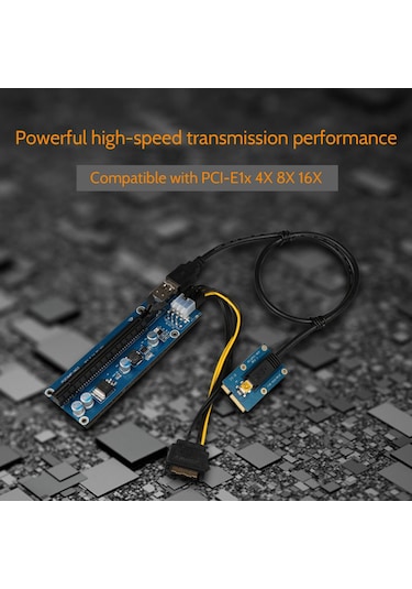 Xurunkeji Mini Pcıe - Pcıe X16 Grafik Kartı Genişletme Kartı Yükseltici Kart Pcı Express Genişletme Kartı Adaptörü Genişletme Kablosu