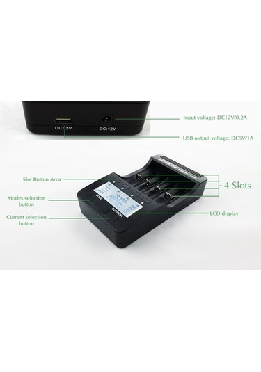 Pazly Seçeneği Şarj Şarj Piller Pil Ni-mh Li-ion İçin Çoklu Cihazı: Akıllı 3.7v 1.2v & Cf