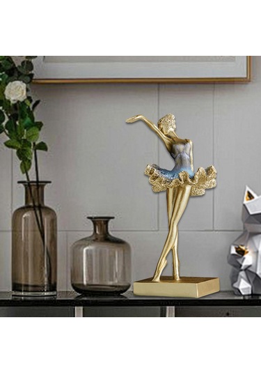 Suntek Dans Eden Kız Figürü El Sanatları Süslemesi 13cmx12cmx26cm