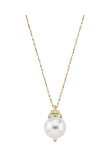 Beyaz Doğal İnci Kolye Gümüş