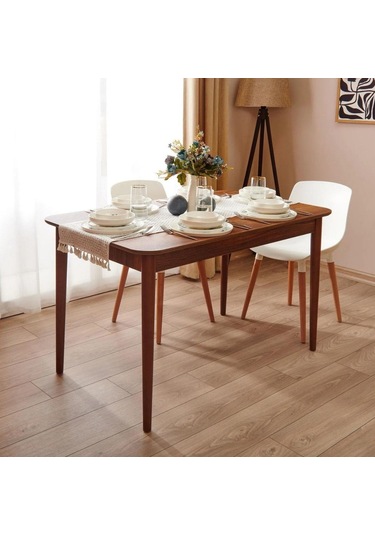 Ludovica Fransız Retro Still Açılır Yemek Masası 80x120 Ceviz