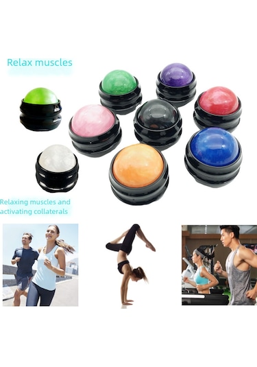 Teltree 100'lü Paket 54 Reçine Masaj Topu - Kas Gevşetme, Akupresür, Pilates Ve Yoga İçin Taşınabilir Masaj Aleti Siyah Diğer