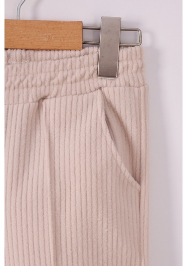 Monox Kız Çocuk Sim İpli Fitilli Polar Takım Bej