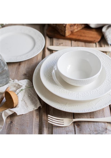 White Pearl 6 Kişilik 24 Parça Porselen Yemek Seti