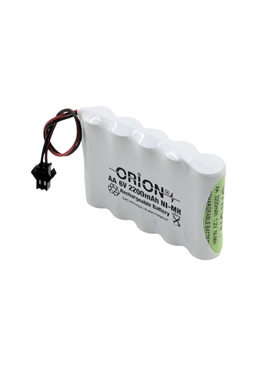 Orion 6 V 2200 mAh AA Kablolu Şarjlı Pil