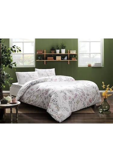 Taç Julianne Pembe Çift Kişilik Nevresim Takımı Taç Nevresim Takı Pembe