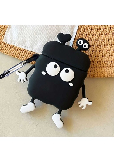 İphone 3. Nesil Uyumlu Koruyucu Bluetooth Kulaklık Kılıfı Figürlü Antenli Airpods 3. Nesil