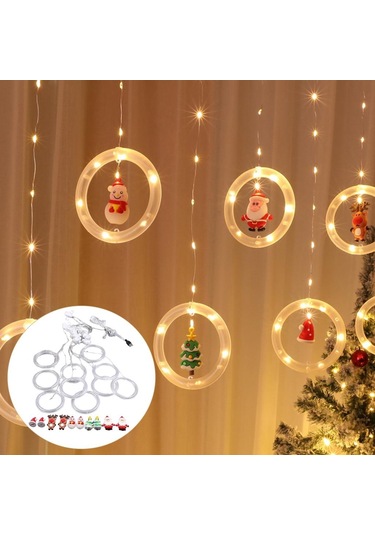 Suntek Noel Perde Işıkları Temizle Usb Powered For Yatak